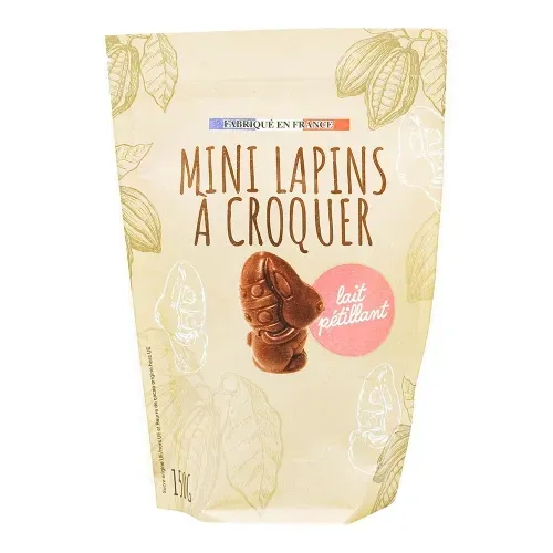 SACHET MINI LAPIN CHOC LAIT PETILLANT 150G