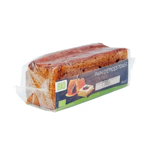 PAIN EPICES BIO TOAST NATURE 25% DE MIEL 150GR