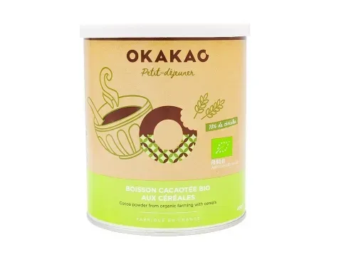 POUDRE CACAOTEE BIO 400GR OKAKAO