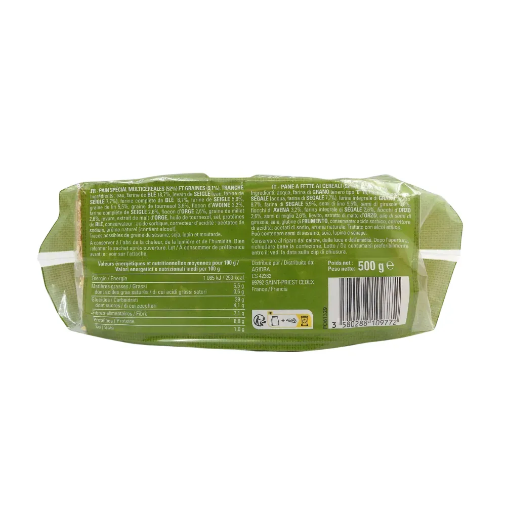 PAIN TR GRAINE DEMI LUNE 500G