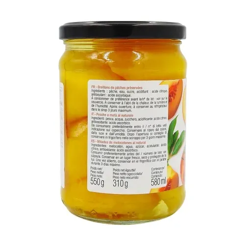 PECHE AU SIROP LEGER 310 GR
