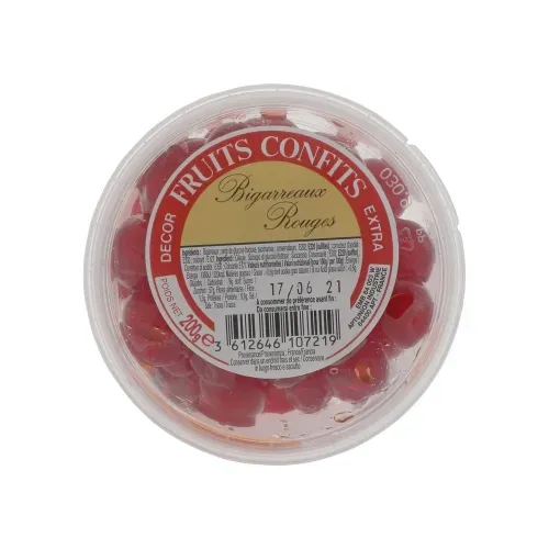 FRUITS CONFITS BIGARREAUX POT 200GR