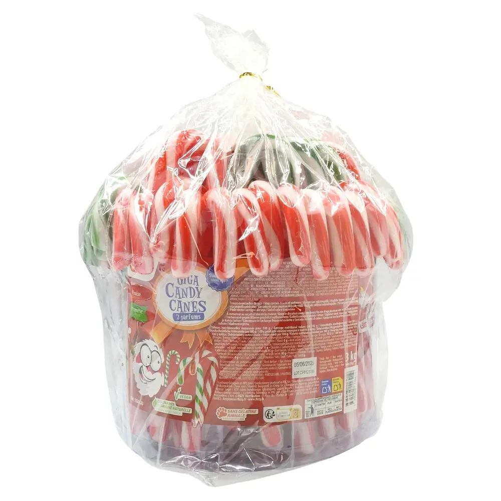 CANDY CANES POMMES FRAISE