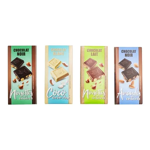 TABLETTE CHOC NOIR AMANDE 200G