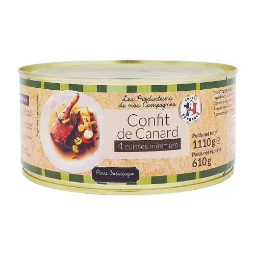 CONFIT DE CANARD 4 CUISSES MINI 610 G