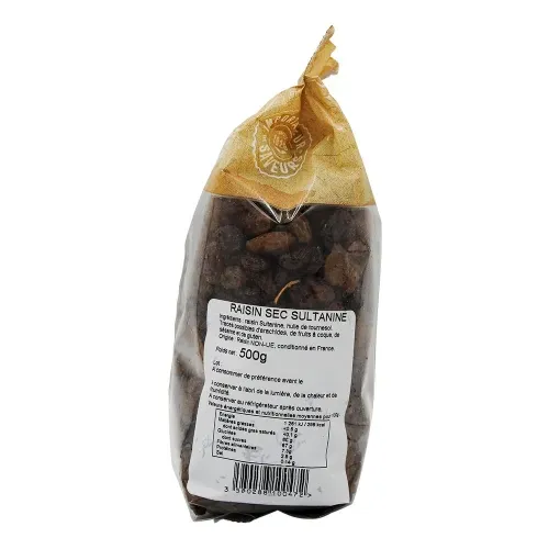 RAISIN BRUN SULTANINE PQT 500GR PAV. IDS/CT 8 PQT
