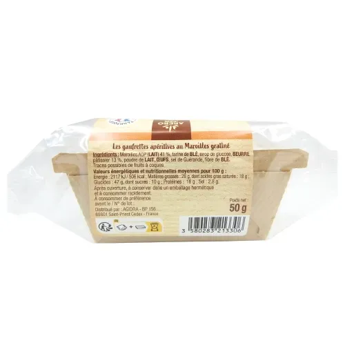 GAUFRETTES APERITIVES MAROILLES GRATINE 50GR