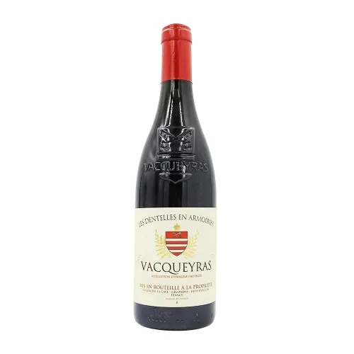 VIN ROUGE VACQUEYRAS DENTELLES EN ARMOIRIES 75CL