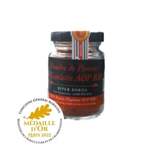 PIMENT D'ESPELETTE  BIO POT 40 GR