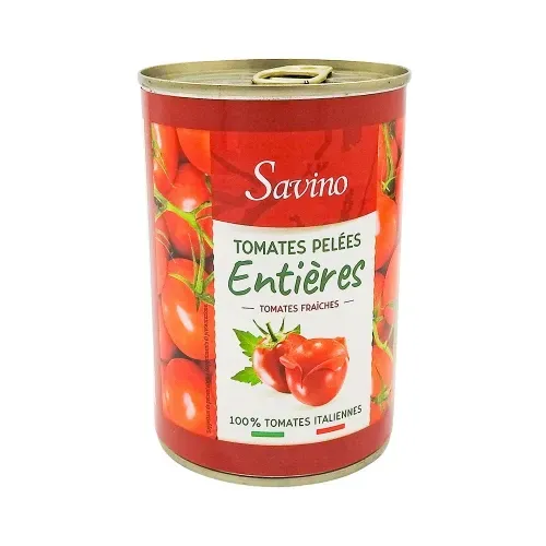 TOMATES ENTIERES PELEES 240G SAVINO