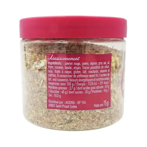 MELANGE GRILLADES POT PET 75 gr Bédros/CT12