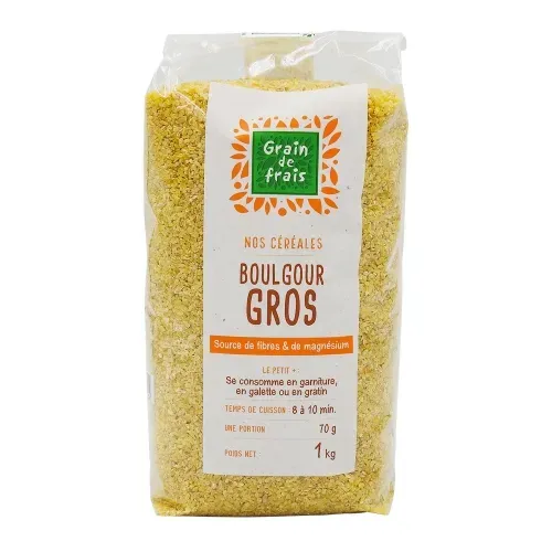 BOULGOUR GROS PAQUET 1 KG/ CT 12 PQT