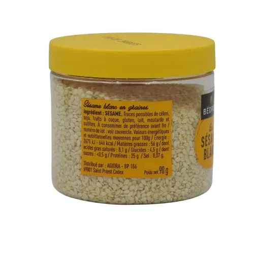 SESAME BLANCHE POT PET 90 gr Bédros/CT 12