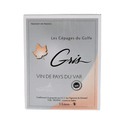 VIN ROSE IGP VAR CEPAGES GRIS BAG IN BOX 3L