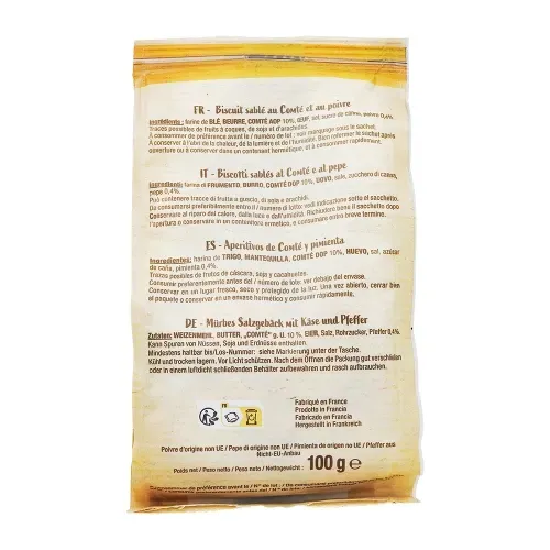 BISCUITS CROQUANTS COMTE POIVRE 100G