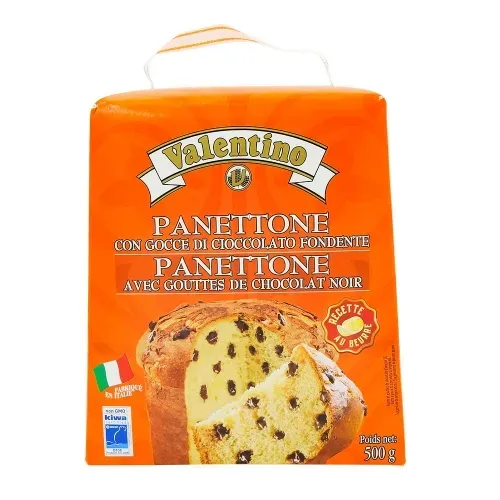 PANETTONE  AUX PEPITES DE CHOCOLAT BOITE 500 GR