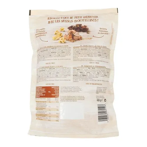 MUESLI CROUSTILLANT AUX 2 CHOCOLATS 450 GR
