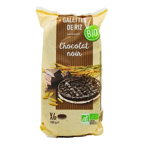 GALETTES DE RIZ BIO CHOCOLAT NOIR 100g