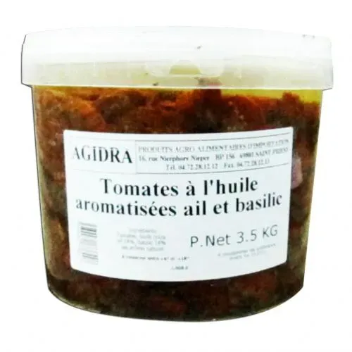 TOMATES HUILE AIL/BASILIC 4x3.5KG