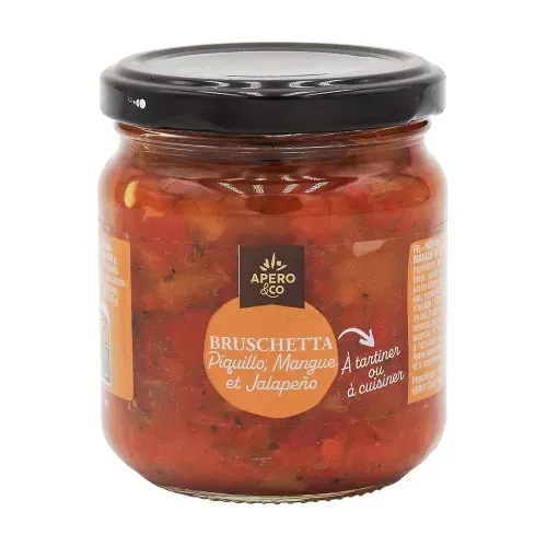 BRUSCHETTA  PIQUILLO MANGUE ET JALAPENO  190GR
