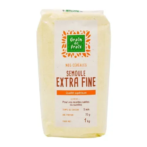 SEMOULE EXTRA FINE GRAIN DE FRAIS PQT 1KG/CT 12