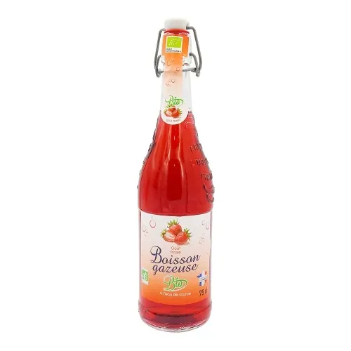 BOISSON GAZEUSE BIO GOUT FRAISE 75 CL