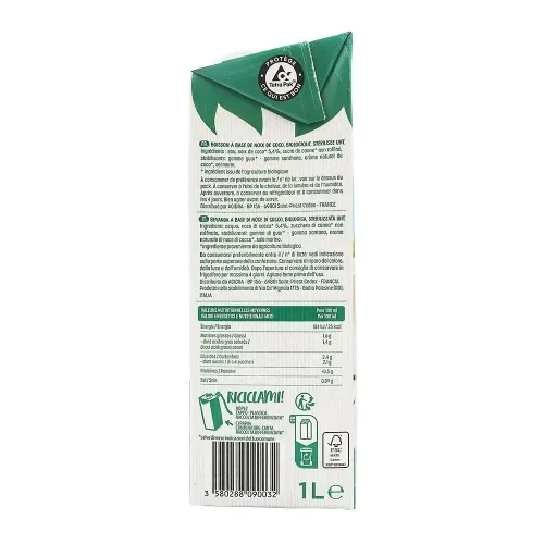 BOISSON VEGETALE COCO BIO 1L - ECT