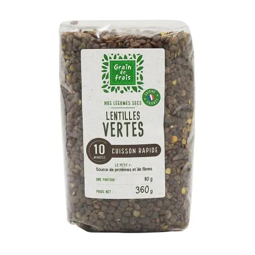 LENTILLES VERTES CUISSON RAPIDE 360 GR