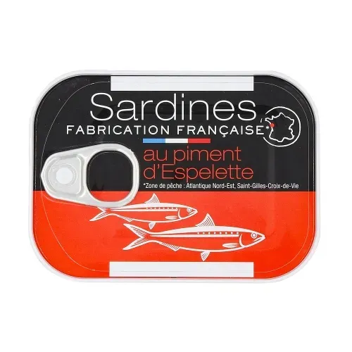 SARDINES AU PIMENT D'ESPELETTE 80G