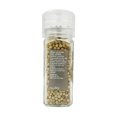 POIVRE BLANC GRAIN MOULIN 54 gr Bédros/CT 10