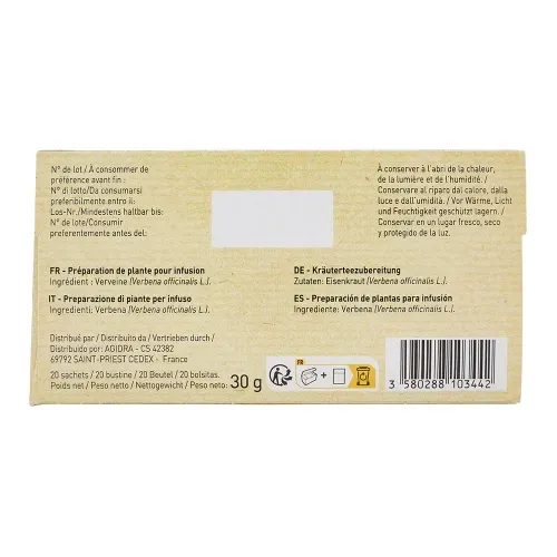 INFUSION VERVEINE 20 SACHETS
