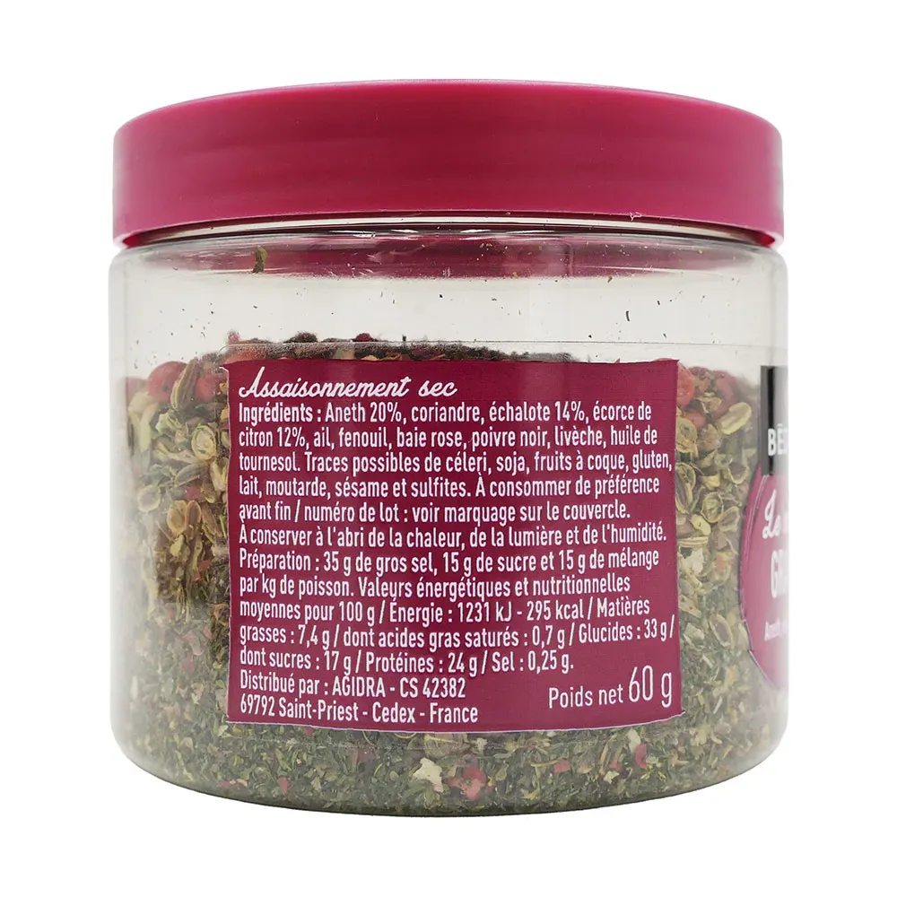 MELANGE GRAVLAX POT PET 60 gr Bédros/CT 12