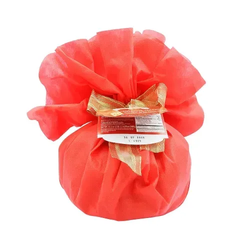 PANETTONE TRADITIONNEL TISSU  ROUGE 1KG