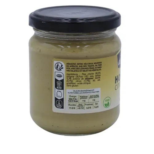 HOUMOUS CIT BASILIC ST BENOIT 190G
