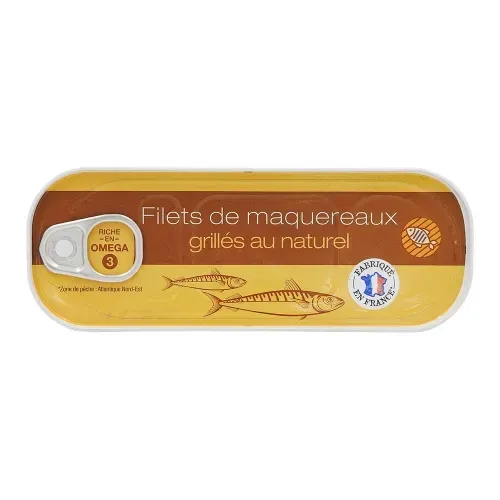 FILETS MAQUEREAUX GRILLES AU NATUREL