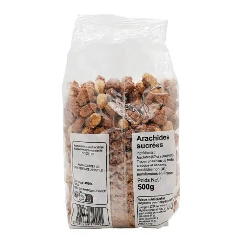 FRUITS SUCRES ARACHIDE PQT 500 GR.