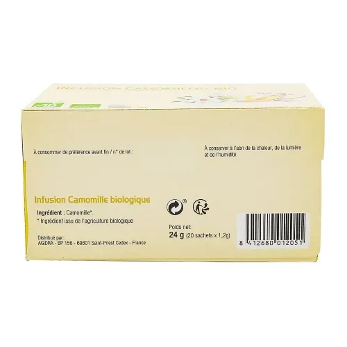 INFUSION CAMOMILLE BIO 20 SACHETS