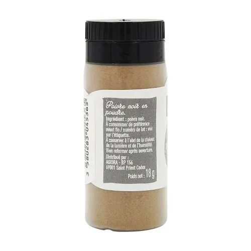POIVRIERES POIVRE NOIR MOULU 18GR BEDROS/CT 20