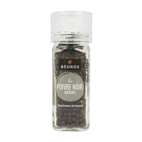 POIVRE NOIR GRAIN MOULIN 42 gr Bédros/CT 10