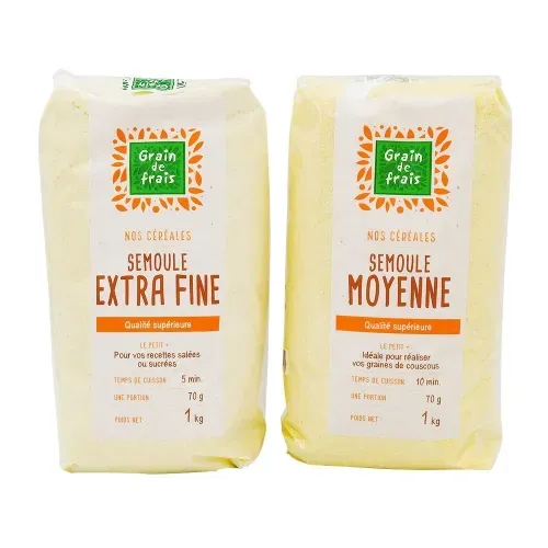 SEMOULE EXTRA FINE GRAIN DE FRAIS PQT 1KG/CT 12