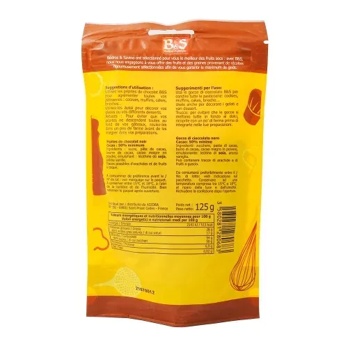 PEPITES CHOC.NOIR doypack 1 RECETTE 125 gr B/S